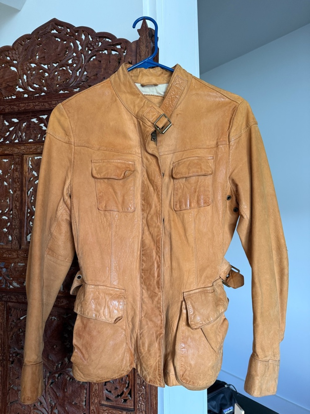 Banana Republic Tan Leather Jacket